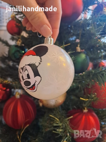 Ръчно рисувани Коледни топки , снимка 4 - Коледни подаръци - 52684902