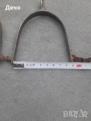 Комплект /Чифт Стари Бронзови Кавалерийски шпори в добро запазено състояние , снимка 2 - Антикварни и старинни предмети - 51008983