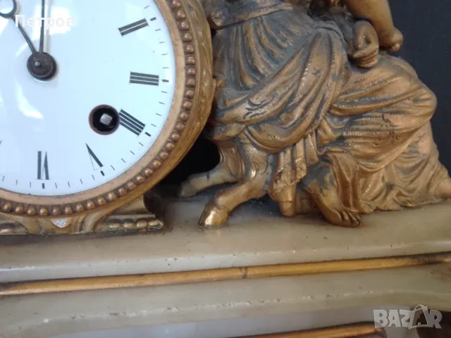 каминен настолен часовник 38/28 см, снимка 4 - Декорация за дома - 48716003