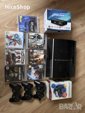 PlayStation 3 с 7 игри и други аксесоари 