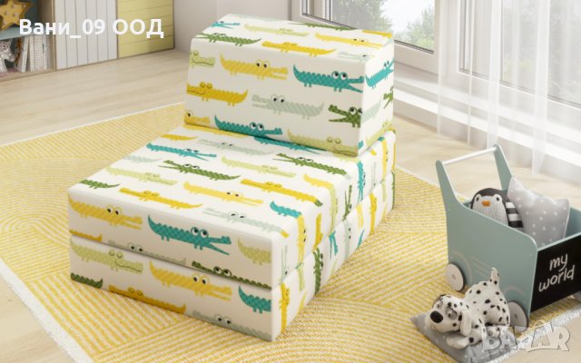 160см Разтегателен фотьойл за деца, снимка 3 - Дивани и мека мебел - 42624225