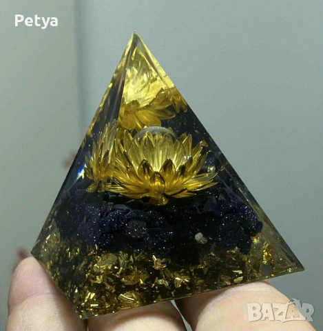 Подаръче Oргонитни пирамиди с естествени камъни, снимка 3 - Декорация за дома - 53215027