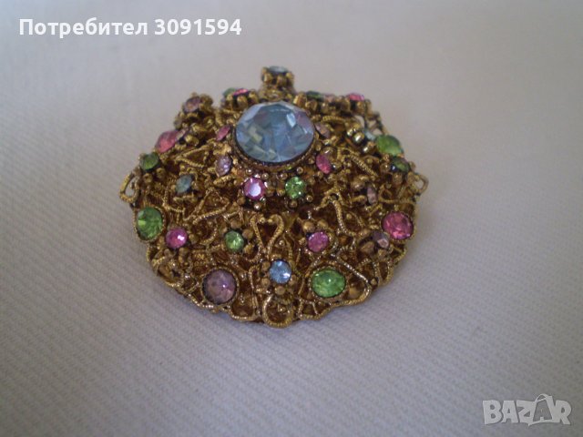   старина СТИЛНА Дамска брошка, снимка 3 - Антикварни и старинни предмети - 38209113