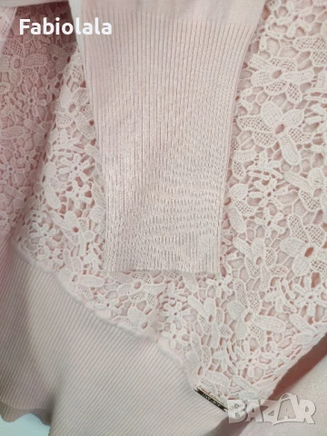 Розов памучен пуловер Liu.Jo L, снимка 7 - Бански костюми - 50782935