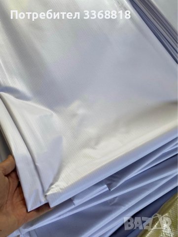 Билбордове платна - чисто нови. Не са напечатани и нямат картинки. Бели са и от двете страни., снимка 4 - Градински мебели, декорация  - 44231345