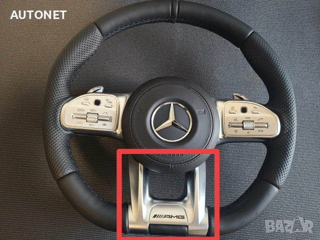 Лайсна за волан AMG за Мercedes C, E, CLA, CLS, S, GLE, GLC, GLS, снимка 6 - Части - 53947972