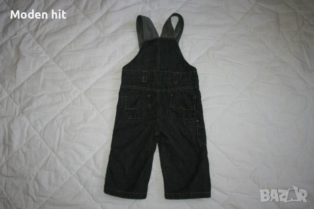 Kitchoun дънков гащеризон с памучна подплата, размер 9-12 м., снимка 12 - Бебешки гащеризони - 50871581