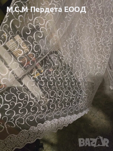 Нови модели плат дантела за тънки пердета , снимка 3 - Пердета и завеси - 44328550