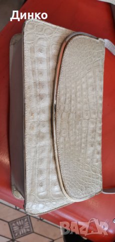 Луксозна дамска чанта от истинска крокодилска кожа винтидж., снимка 8 - Чанти - 39802098