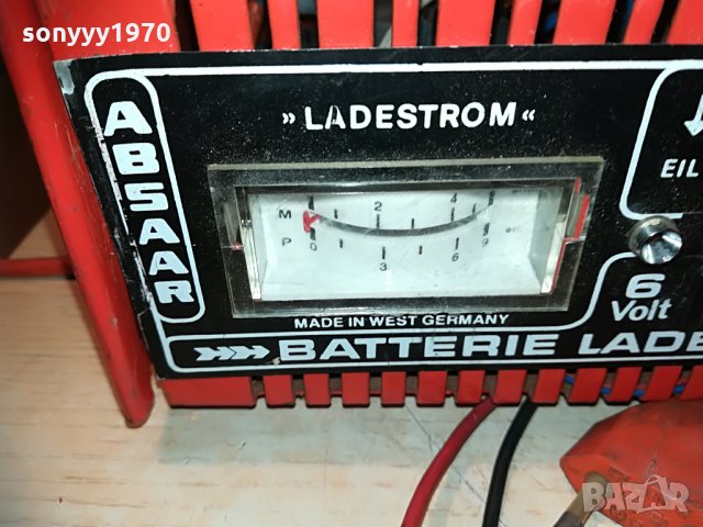 ABSАAR=charger 12/6v made in west germany-6 ампера, снимка 6 - Аксесоари и консумативи - 29946935