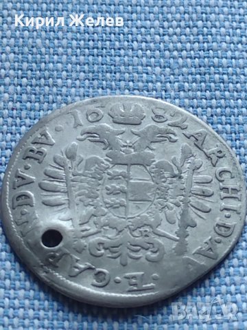 Сребърна монета 6 кройцера 1682г. Сент Виет Каринтия Леополд първи 13782, снимка 7 - Нумизматика и бонистика - 42915784
