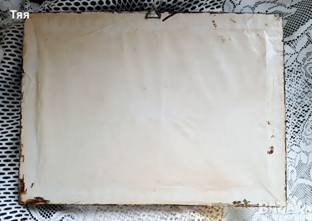 Стар гоблен в рамка със стъкло , снимка 5 - Гоблени - 48426434