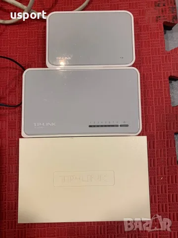 Лот 4 Рутера TP-Link, 3 Суитча TP-Link, 4 Клавиатури, 3 Мишки, Адаптери и LAN кабели, снимка 8 - Рутери - 56119932