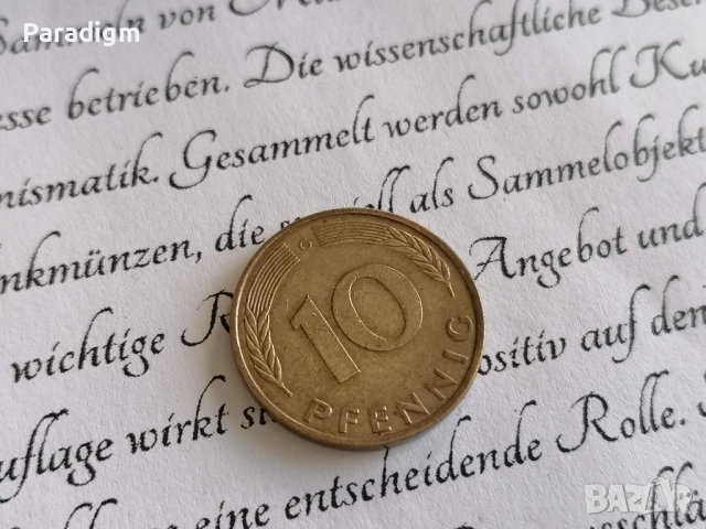 Монета - Германия - 10 пфенига | 1981г.; серия G