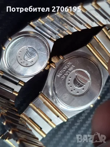 Комплект мъжки и дамски Omega Constellation Manhattan (Quartz / Стомана и Злато), снимка 3 - Мъжки - 56068524