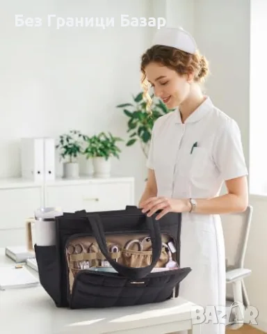 Нова Голяма дамска tote чанта LOVEVOOK 15.6 за лаптоп, работа, училище и пътуване, снимка 9 - Чанти - 55777823