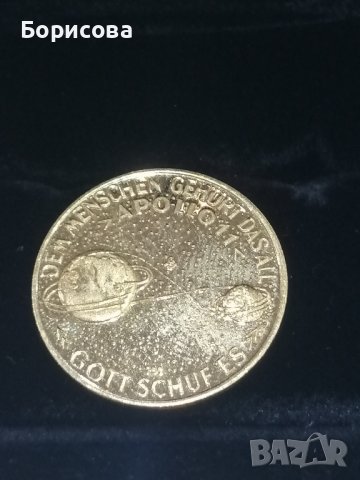 Юбилейна златна монета Apollo 11, снимка 8 - Нумизматика и бонистика - 37382654