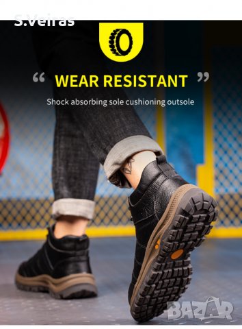 Pаботни Обувки с Метално Предпазно Бомбе,Кевларена Подметка, S3,8886, снимка 3 - Други - 38100786