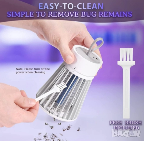 Преносима лампа срещу комари, с акумулаторна батерия, снимка 10 - Други стоки за дома - 52062470