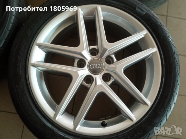 4бр. ал. джанти Audi (оригинални) 5x112, 6,5x 17 , ET28, снимка 2 - Гуми и джанти - 50651326