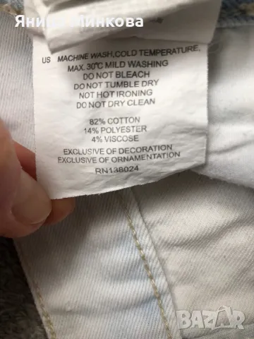 Дамски къси дънкови панталони, снимка 8 - Къси панталони и бермуди - 49297205