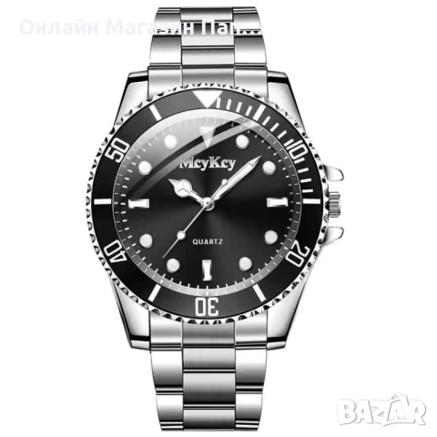 Мъжки кварцов часовник – модерен циферблат, бизнес и ежедневен стил, спортен дизайн, снимка 2 - Мъжки - 52348068