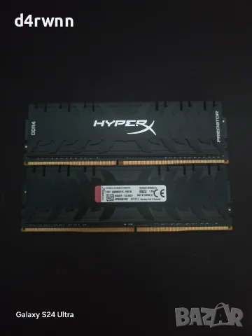 (ПЕРФЕКТНО СЪСТОЯНИЕ) HyperX Predator 2x8gb 2666Mhz оперативна (RAM) памет, снимка 2 - RAM памет - 56041509