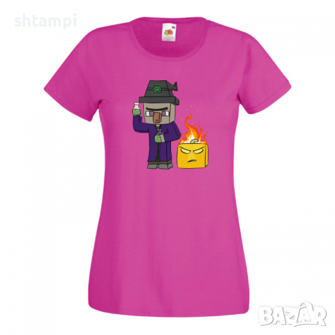 Дамска тениска Minecraft Witch майнкрафт Minecraft,Игра,Забавление,подарък,Изненада,Рожден Ден., снимка 10 - Тениски - 36521372