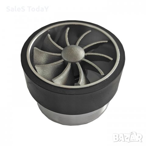 Турбо вентилатор за въздуховод, сив, снимка 1 - Аксесоари и консумативи - 33702817