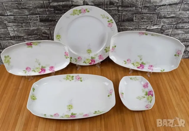 Порцеланови плата с рози - Rosenthal "Hortense"