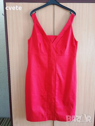 Червена дамска рокля, снимка 1 - Рокли - 37741002