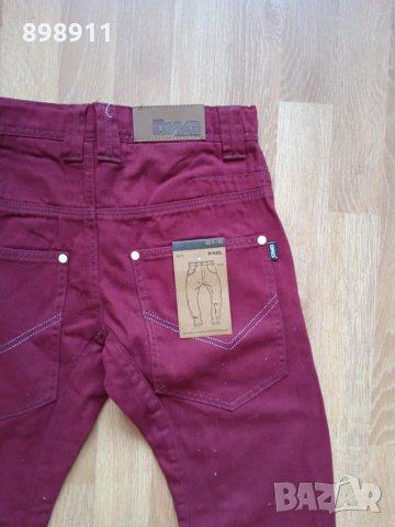 Гъзарски дънки бордо, снимка 11 - Детски панталони и дънки - 31125106
