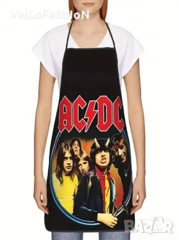 Нова готварска престилка на музикалната група AC/DC, снимка 2 - Подаръци за мъже - 48519082