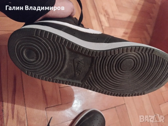 Nike Court Vision Mid (Black/White) – КАТО НОВИ (44), снимка 4 - Кецове - 54093949