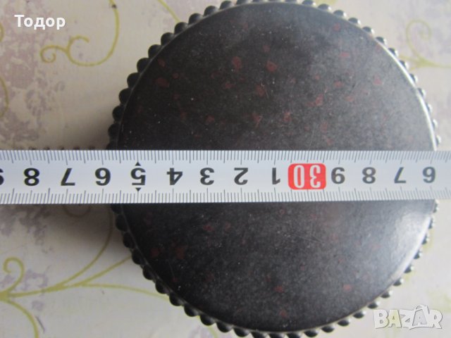 Старинна бакелитова кутия за бижута кехлибар, снимка 2 - Други - 31781472