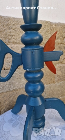 Голям дървен свещник внос от Скандинавия , снимка 8 - Декорация за дома - 52842148