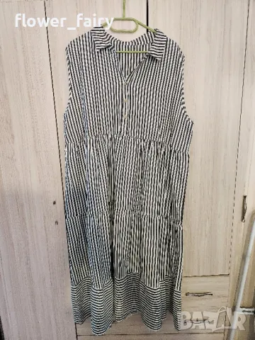 Нова рокля райе,размер 2хл , снимка 1