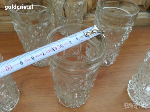 Стъклени кристални чаши, снимка 7 - Чаши - 36992157