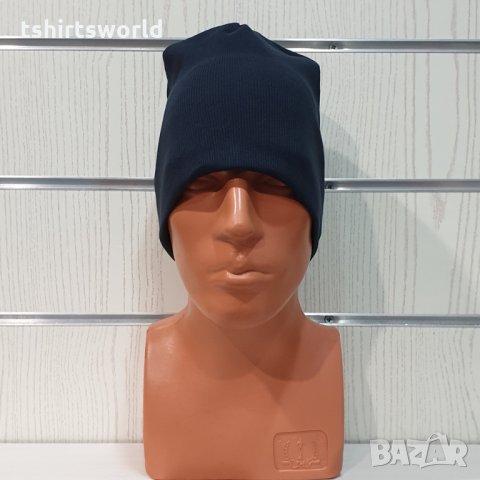 Нова зимна шапка в тъмносин цвят с индиго оттенък, снимка 4 - Шапки - 32047400