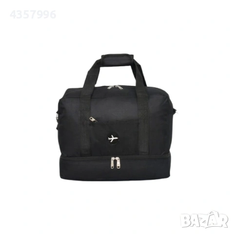 Чанта за ръчен багаж, 2854, Текстил, Черен 