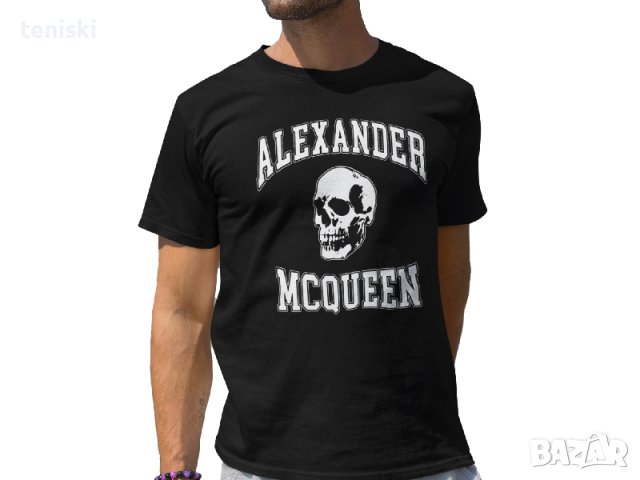 Тениска Alexander McQueen принт 8 модела, снимка 4 - Тениски - 41825462