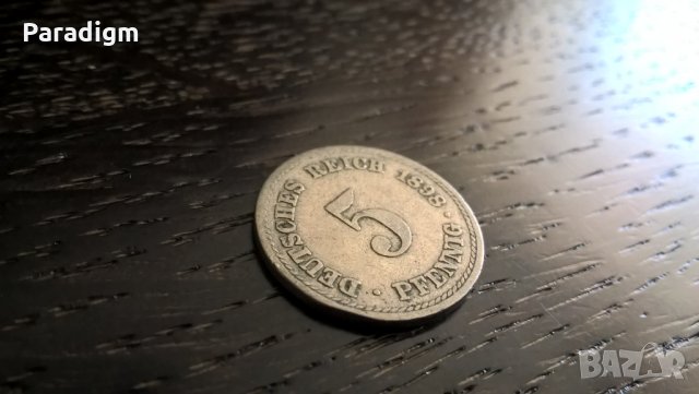 Райх монета - Германия - 5 пфенига | 1898г.; серия A