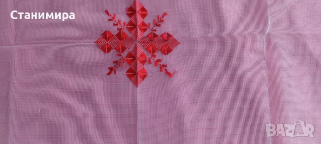 карета тюл, ръчна бродерия - 2 бр., снимка 4 - Други - 52956733