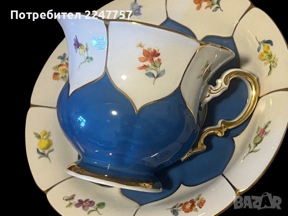 Двоен сет порцелан Meissen B- Form, снимка 5 - Антикварни и старинни предмети - 51485044