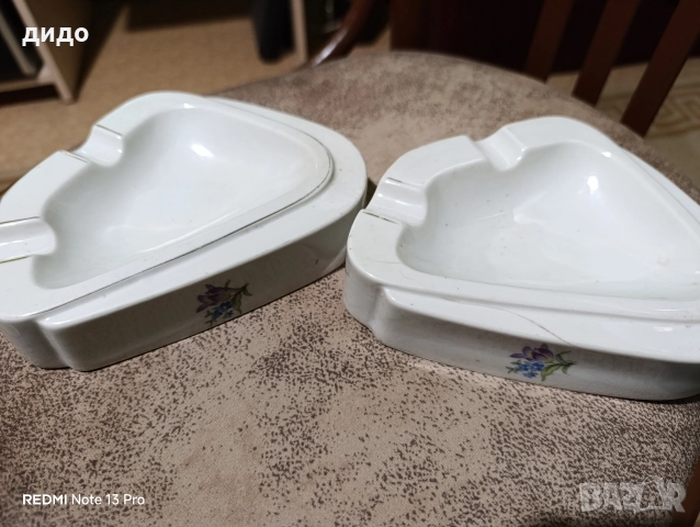 Порцеланови пепелници от соца 15 лв комплект , снимка 3 - Други - 52681839