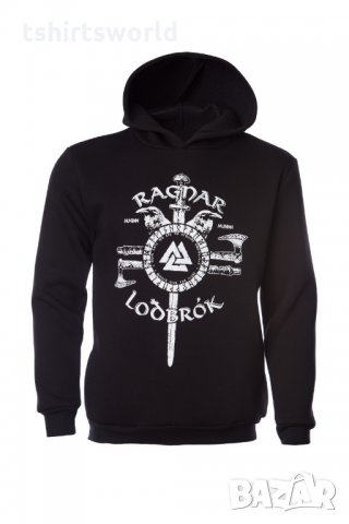 Нов детски суичър с трансферен печат на сериала Викинги, Рагнар Лодброк
