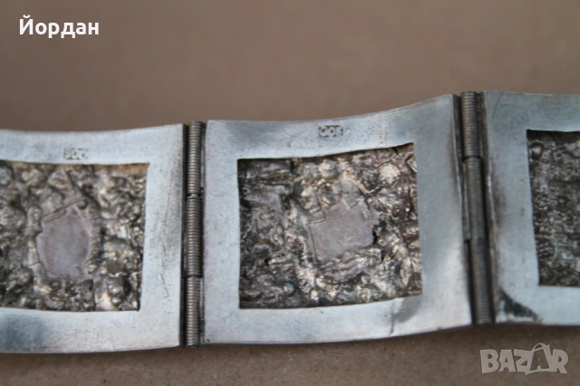 Дамска сребърна гривна , снимка 9 - Гривни - 53877636