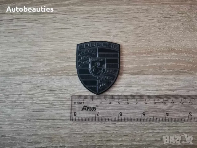 алуминиев черен стикер Порше Porsche, снимка 2 - Аксесоари и консумативи - 48129329