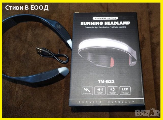 LED челник 5 функции вградена зареждаща батерия. Ново безплатна доставка., снимка 3 - Лед осветление - 40788251