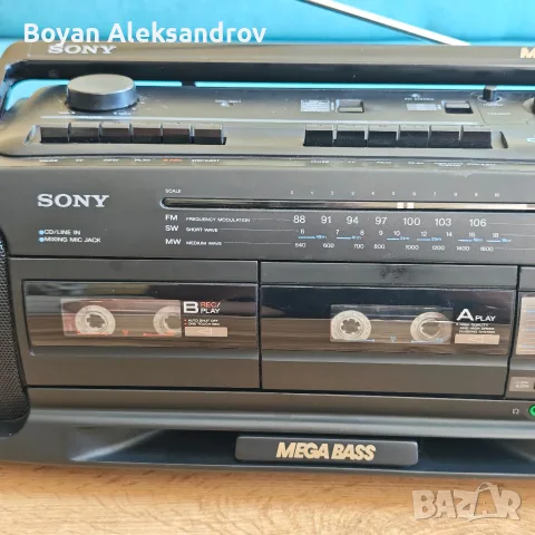 Двукасетъчен радиокасетофон Sony CFS-DW34S, снимка 3 - Радиокасетофони, транзистори - 55735754